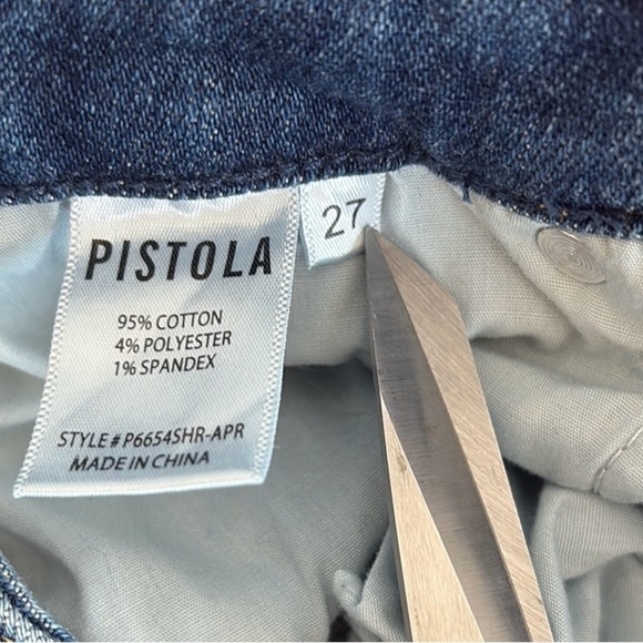 Pistola Teagan Front Slip High-Rise Vented Slim Jeans , sz 27 - Picture 8 of 11